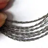 Suministrado Directamente por el Fabricante, Sierra de Alambre con Anilla de Tracción de Acero Inoxidable para Exteriores con Rotación de 360 Grados, Sierra de Tracción Manual, Esencial para Acampar y Supervivencia, Sierra de Alambre de Acero
