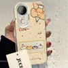 Adequado para Capa de Celular Vivos20 com Toque Artístico, Estilo Nicho, Sensação de Alto Padrão para Vivos19Pro, S18 Novo Modelo com Design de Animal Pequeno