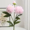 3 Flores Artificiais Grandes de Peônia com Hastes Longas para Decoração de Casa, Decoração de Casamento, Adereços de Fotografia, Arranjo de Flores para Sala de Estar, Flores Artificiais