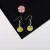Aretes de Flores Secas Flor Real Cuentas de Cristal Flor de Encaje Aretes Amazon Venta Caliente Hecho a Mano Fresco Dulce Aretes