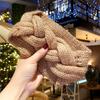 Outono e Inverno doce faixa de cabelo de lã tricotada feminina faixa de cabeça larga tecida feminina Mori feminina mohair joia Coreia do Sul estação de inverno