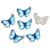 Acessórios para Joias de Liga DIY Pingente de Borboleta Impresso Pulseira Colar Brincos Pingente de Celular W131