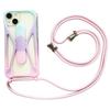Adecuado para teléfonos móviles con pantalla de 4.7-6.7 pulgadas, Funda de Silicona para Teléfono con Correa para el Cuello Cruzada y Soporte Cubierta Protectora