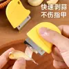 Pelador de Jengibre Cocina Dedicado Hoja Afilada Raspa Fácilmente la Piel Irregular del Jengibre Pelador Portátil de Frutas y Verduras Cuchillo Pequeño
