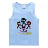 Colete de Verão Infantil 2026 Estilo Coreano Algodão Casual Camiseta Interna Absorvente de Suor Cor Sólida Doce Sem Mangas Moletom para Crianças