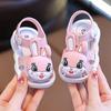 Sandalias para Niños Baotou Verano Hebilla Dibujos Animados Lindo Bebé Pequeño Antideslizantes Zapatos Húmedos para Bebé para Niños y Niñas