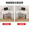 Escritorio de esquina, mesa para computadora de escritorio, escritorio de oficina de esquina para dormitorio, escritorio de estudio para escribir, mesa pequeña moderna y simple