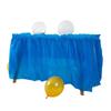 Falda de mesa impermeable y a prueba de aceite PEVA transfronteriza, juego para fiesta de cumpleaños, boda, fiesta colorida, recepción, falda de mesa decorativa, juego