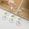 Novas Explosões Estilo Fada Celebridade Acessórios de Esmalte Colorido Meia-Lua Multicolor Misturado DIY Pequenos Acessórios de Joia Pulseira Colar