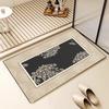 Tapete de Barro Diatómico Transfronterizo para Baño Absorbente para Pies Inodoro Fácil de Llevar Tapete para Puerta Doméstico Resistente a la Suciedad Antideslizante