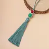8cm Cabaça Borla Poliéster Saquinho Leque Decoração Pingente Borla Hanfu Acessório de Botão de Pressão Borla Pingente Decorativo