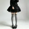 Calcetines JK de lunares y rayas, nicho de subcultura Y2K, calcetines hasta la rodilla góticos de moda para chicas calientes, calcetines adelgazantes para pantorrillas de mujer