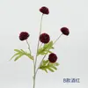 Flor de simulação 5 bolas pequenas crisântemo ramo único bola picante arranjo de casamento crisântemo de ramo único decoração de casa flor