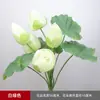 Loto Único Ramo Flor Artificial Doble Loto Loto Hoja de Loto Flor Decorativa Hogar Flor Falsa Flor de Seda Fábrica Venta al por Mayor