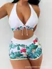2027 Nuevo Bikini de Dos Piezas Transfronterizo Europeo y Americano Traje de Baño para Mujer Sexy Estampado con Tirantes Bikini Playa Traje de Baño para Mujer