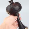 Quemador de Incienso de Cobre Completo Estilo Antiguo con Patrón de Dragón para Uso en Interiores del Hogar, Portainciensos de Madera de Águila, Adorno para Sala de Estar, Quemador de Incienso con Forma de Frijol, Quemador de Incienso Estilo Suzhou