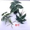 Nova Planta Transfronteiriça Folha de Caladium Mini Anjinho Parede Verde Paisagismo Folha Decorativa Material Display de Restaurante Plantas Verdes