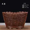 Orquídea Maceta Profesional Estilo Chino Arena Púrpura Maceta para Orquídeas Clivia Cerámica Extra Grande Grande Orquídea Metabo