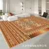 Tapete Persa para Sala de Estar, Resistente a Manchas e Fácil de Cuidar, Tapete de Chão Estampado para Uso Doméstico, Tapete ao Lado da Cama do Quarto, Mais Vendido na Amazon, Lavável