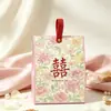 Cajas de dulces de boda de mano estilo chino Xiaohongshu, bolsas de dulces de compromiso, cajas de regalo de boda, cajas de dulces de recuerdo al por mayor