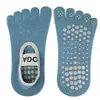 Meias de Yoga de Cinco Dedos Mais Vendidas, Macias, Altamente Elásticas, Amigáveis à Pele, Absorventes de Suor, Sola com Partículas 3D, Antiderrapantes, Aliviadoras de Pressão, Faixa Larga, Parte Traseira Aberta, Design de Dedos Separados