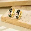 Brincos Femininos Novos Transfronteiriços Europeus e Americanos Geométricos Gota de Óleo Design de Nicho Brincos de Diamante Versáteis Brincos de Alta Qualidade