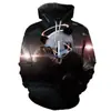 Nuevo Sudadera Trendy para Hombre Otoño e Invierno con Estampado de Gato Impresión Digital 3D Sudadera con Capucha Deportiva Casual