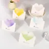 30 Tarjetas en Forma de Corazón, Mini Tarjetas de Felicitación, Tarjetas en Blanco para Mensajes Manuscritos, Tarjetas de Mensaje 3D, Tarjetas de Regalo, Tarjetas de Papel para Floristería