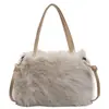 Estilo nuevo transfronterizo 2026, envío directo de un solo artículo, bolso de mano dulce y moderno para otoño/invierno, bolso cruzado de felpa, lujo ligero