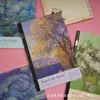 Cuaderno Nuevo Estilo Pintura Famosa para Estudiantes y Niños, Diario Rayado de Alta Calidad, Cuaderno de Tareas A5 Engrosado