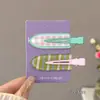 Pinzas laterales estilo dopamina con un toque de alta gama, pinzas delicadas con flecos para niñas, pasadores dulces, pinzas de cocodrilo a la moda
