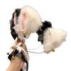 Diadema de Felpa con Orejas de Gato para Mujer, Adorno para el Cabello Lindo y Original de Gato, Pasador con Cascabel, Collar, Diadema de Cosplay, Accesorio Sexy
