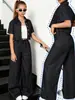 Ropa europea y americana nueva para niños, moda transfronteriza, pantalones de pierna ancha de moda con aspecto de mezclilla sintética, estilo casual y deportivo