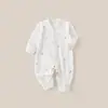 Macacão de bebê Classe A, para outono, macacão de algodão puro de manga longa, roupinha para recém-nascido, conjunto de outono para bebê engatinhar ao ar livre