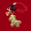 Ouro Puro 999 Modelo Cavalo do Ano, Chaveiro Fique Rico Imediatamente, Pingente de Bolsa, Cordão para Celular, Presente de Aniversário, Atacado