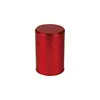 Latas Cilíndricas de Hojalata para Té con Textura Martillada, Selladas, para Té Negro y Té Verde, Latas Vacías en Rojo, Dorado y Plateado, Portátiles, en Stock