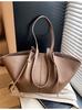 Bolsa Tote Transfronteriza de Gran Capacidad para Mujer 2026 Verano Nueva Moda Tendencia Patrón de Lichi Simple Bolso de Hombro para Debajo del Brazo