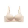 Nuevo Estilo Sujetador Push-Up Acolchado Grueso de 2 cm Estilo Pastel para Realzar Busto Pequeño para Mujeres, Sin Varillas, Anti-Caída, Sin Costuras