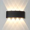 Lámpara de pared LED moderna, minimalista, impermeable para exteriores, para hotel, pasillo, sala de estar, dormitorio, mesita de noche, lámpara de pared luminosa de arriba a abajo para interiores