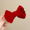 Pinza para Moño con Lazo de Punto Maillard para Mujer, Elegante Pasador para Cola de Caballo, Accesorio para el Cabello, Herramienta para Peinar Moños, Pinza Fija para el Cabello