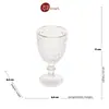 Conjunto 6 Taças de Água com Borda Dourada Romana 320ml - Wolff