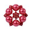 Material de joyería de abanico antiguo para bricolaje, ropa de novia, serie roja, placa de flores, accesorios de aleación de joyería, venta al por mayor