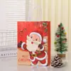 Nochebuena Navidad Empaque de Navidad En stock Nuevo Producto Caja de Regalo Navideña de Mano Muñeco de Nieve Reno Papel Kraft Bolso de Mano Navideño