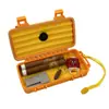 Caja de cigarros de viaje Caja de cigarros humectante Caja de cigarros impermeable sellada Antipresión Caja de cigarros portátil Paquete de 5 Caja de cigarros de plástico ABS