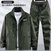 Atacado do Fabricante Roupas de Trabalho Primavera e Outono Roupas de Trabalho Elásticas Reparo Automotivo Exterior Resistente a Manchas Soldagem Proteção do Trabalho Fato Camuflado Anti-Escaldante