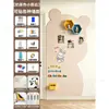 Adesivo de parede magnético para quadro branco em formato de urso para crianças, quadro negro para ensino em casa, quadro magnético de escrita sem poeira, quadro de desenho de parede, quadro de esmalte