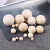 Cuentas de madera de loto, bolas redondas de madera, cuentas de madera maciza para bricolaje, accesorios de juguete para ambientador de coche, 10-50 mm, cuentas sueltas no porosas