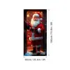 Amazon Transfronterizo Cubierta de Puerta Navideña Merrychristmas Elementos de Grinch Bandera Colgante Cortina de Puerta