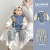 Conjunto Bebê Roupas Outono Menino Moletom Bebê Calças Infantis Estilo Primavera e Outono Roupas Separadas para Passeio Menino Roupas Infantis Casuais
