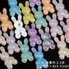 Pegamento en Crema Perlado Colorido Oso Acrílico Corazón Lazo Hecho a Mano Material DIY Pasador Accesorios para el Cabello